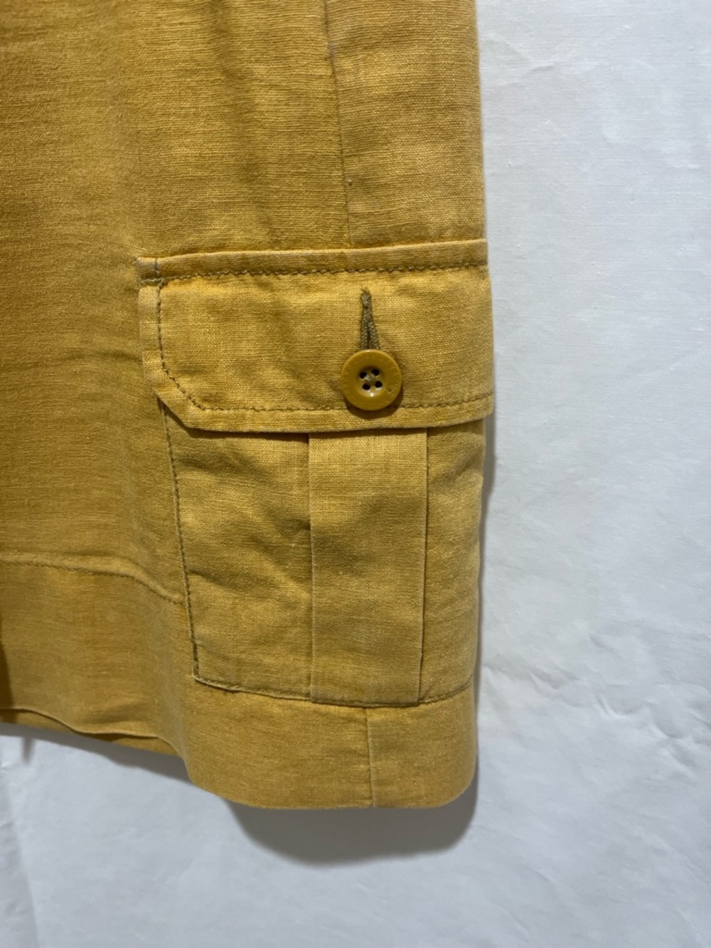 Anthropology Paper boy Casual Mustard Cargo Skirt 100% cotton - Picture 5 of 8
